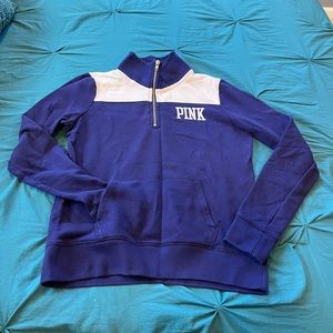 PINK 3/4 zip up purple  pull over - SM